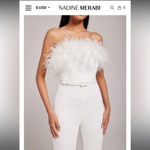 Nadine Merabi - Colette Jumpsuit - in White. ALTERED.